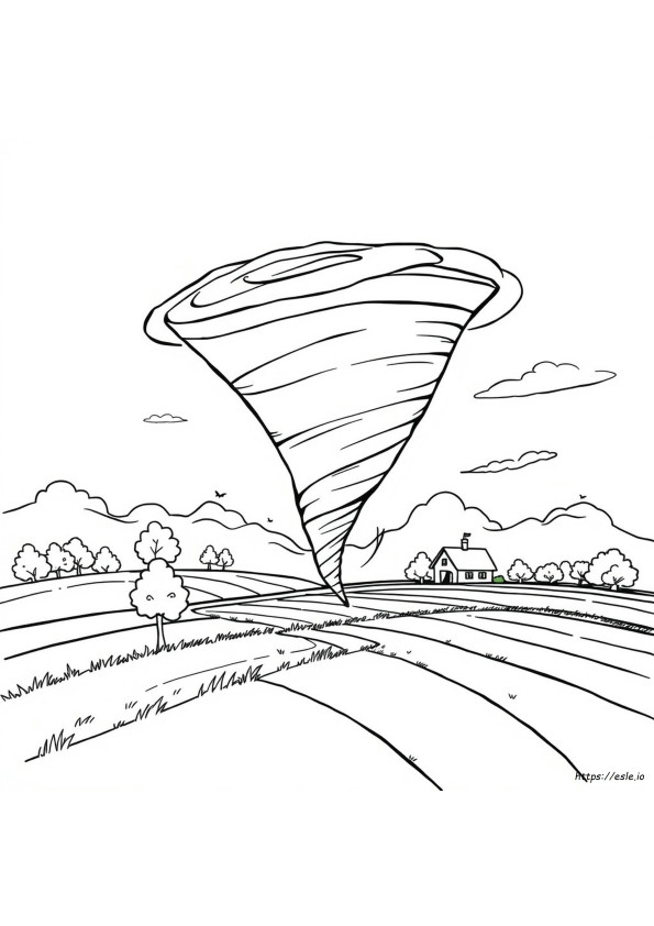 Kolorowanka Tornado