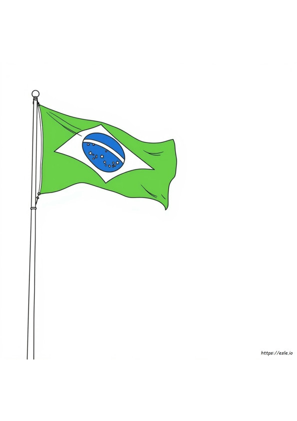 Kolorowanka Flaga Brazylii