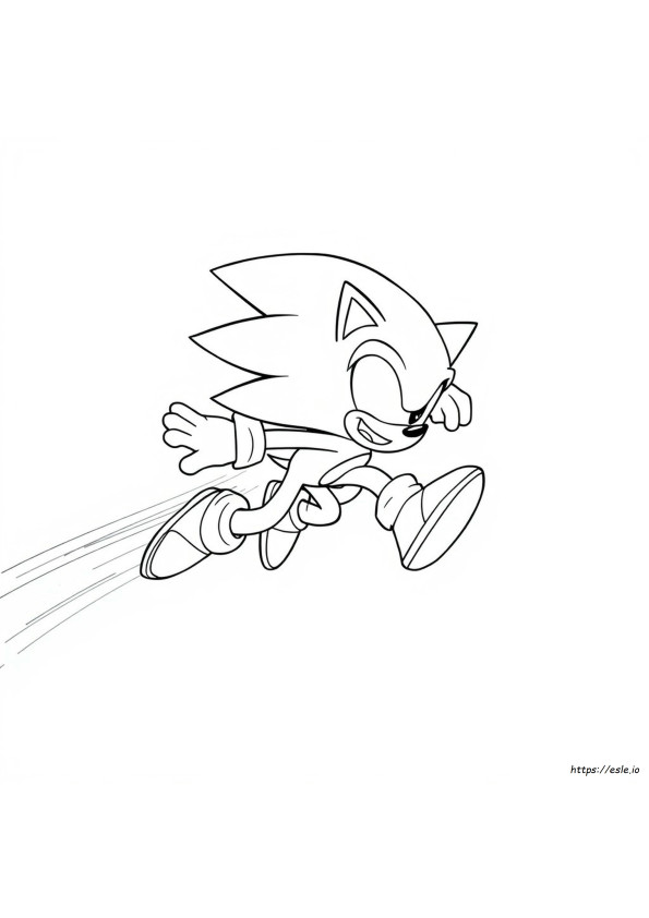 Coloriage Super Sonic