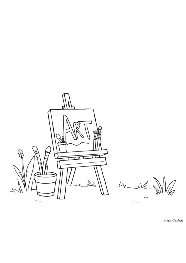 Kunstwerk Zum Ausmalen