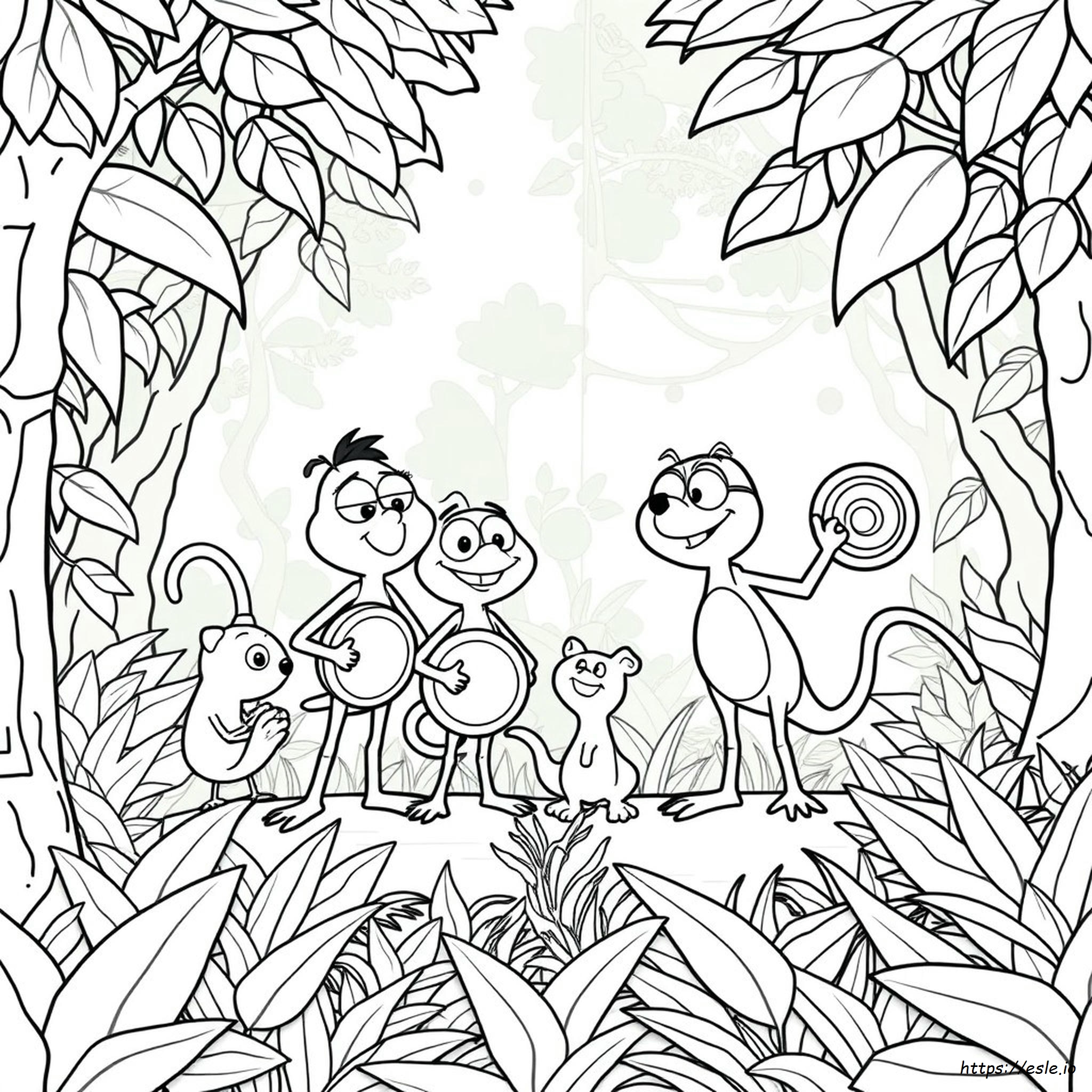 Wild Kratts Power Discs Coloring Pages