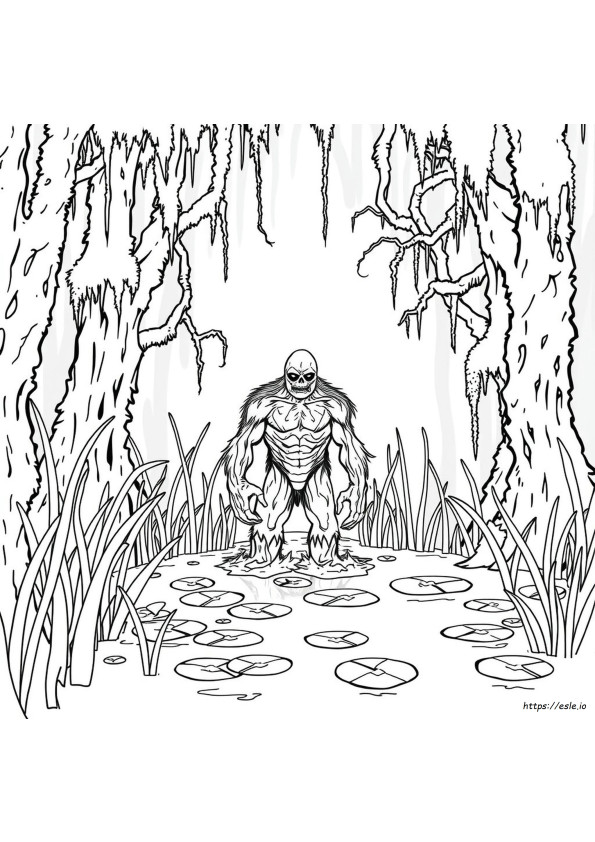 Swamp Thing Coloring Pages