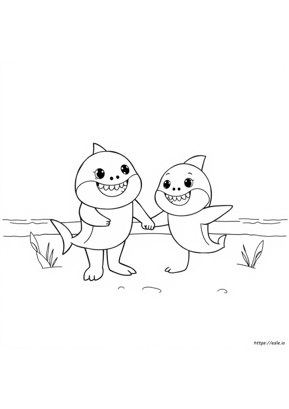 Baby Shark Kolorowanka