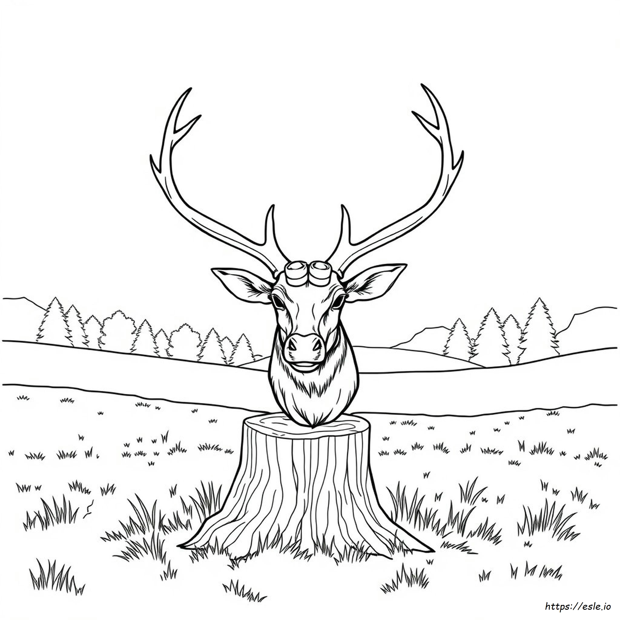 Free Coloring Pages Of Elk Heads