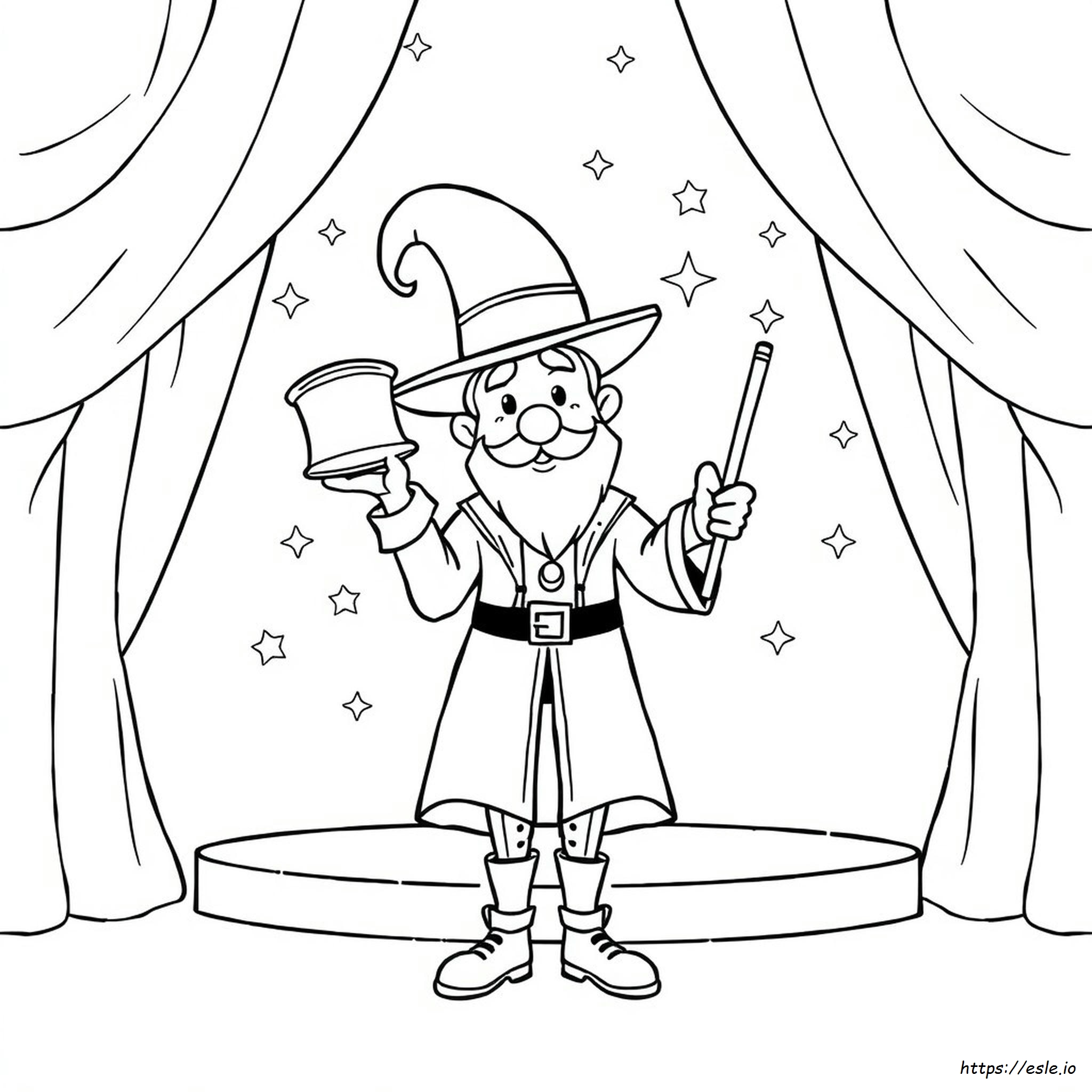 Magician Coloring