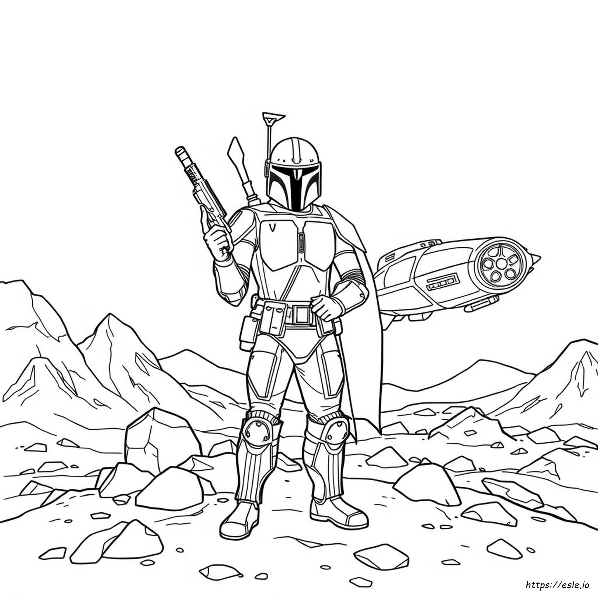 Mandalorian Coloring Pages