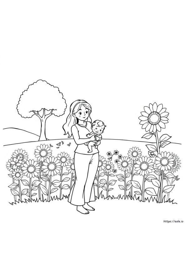 Coloriage Maman