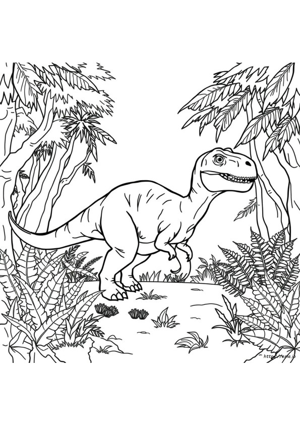 Jurassic World Colouring In