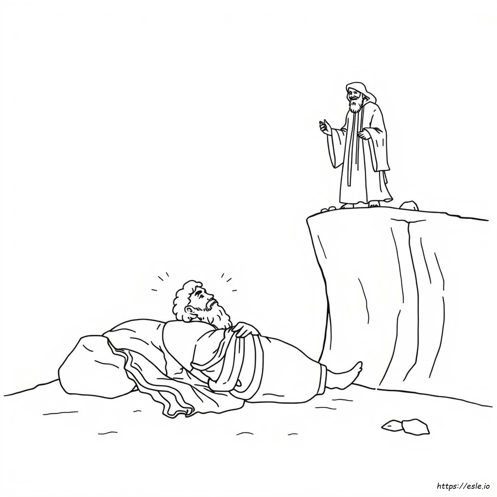 Lazarus And The Rich Man Coloring Page