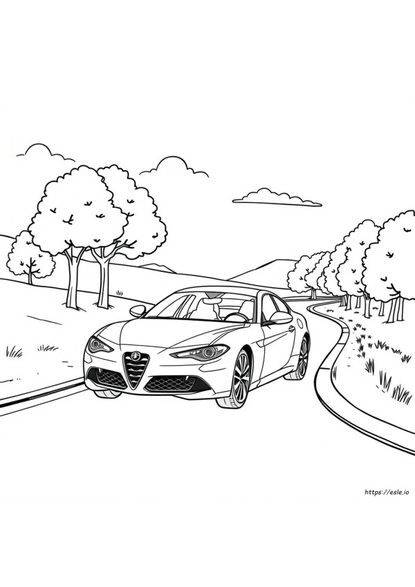 Alfa Romeo Da Colorare