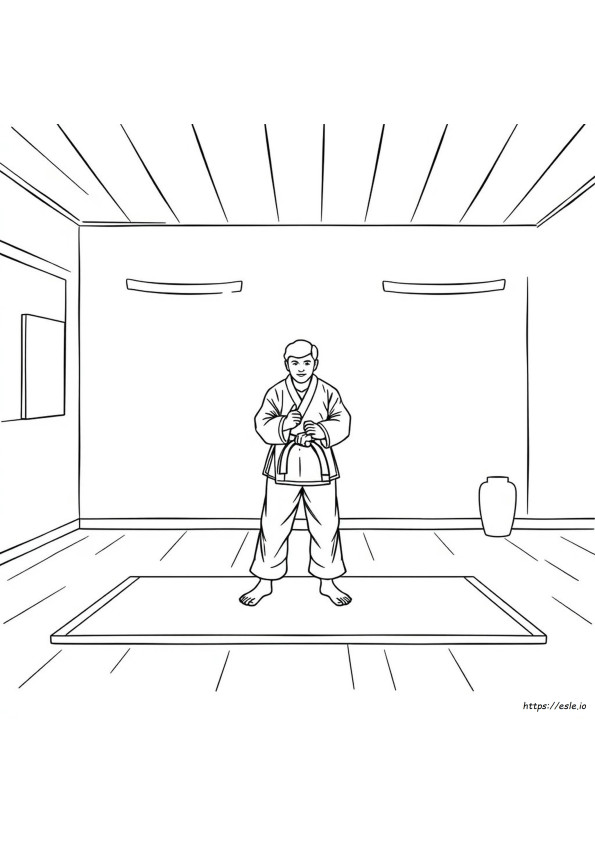 Artes Marciales Para Colorear