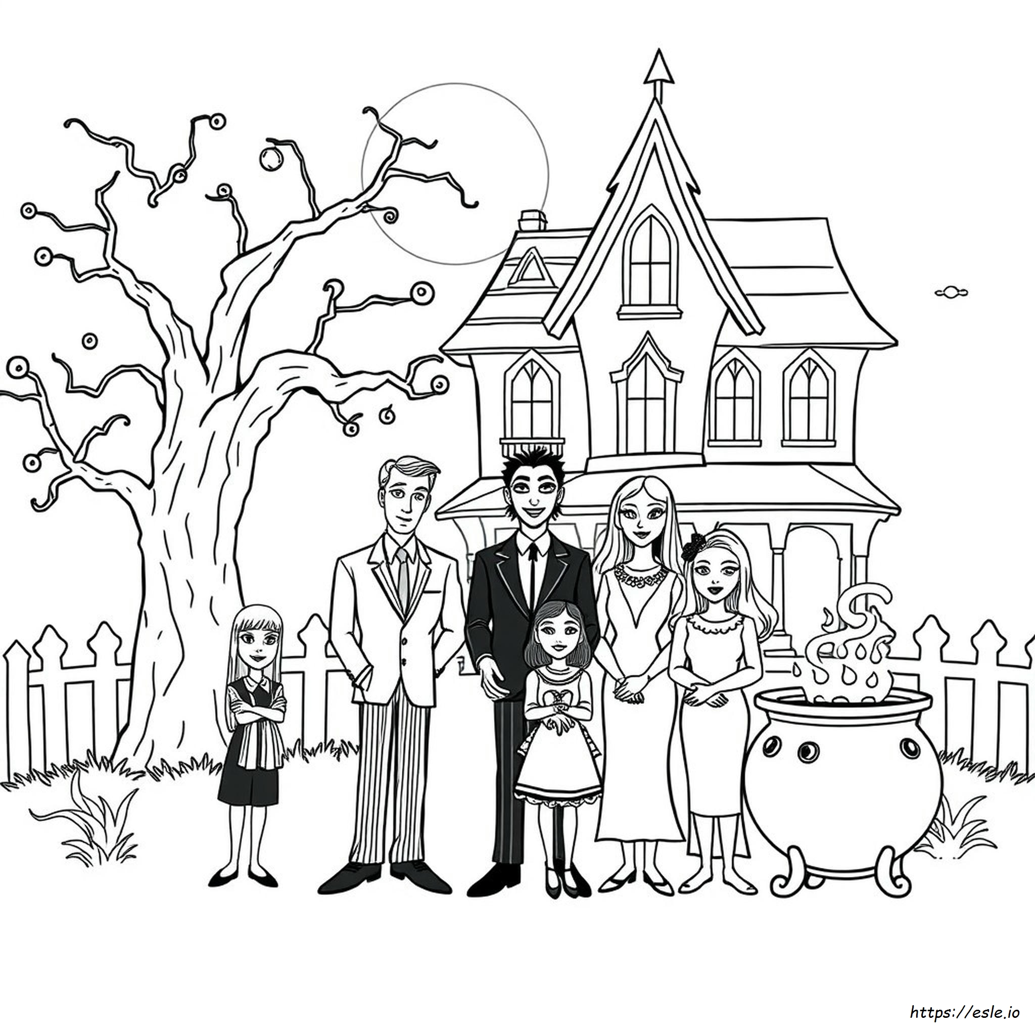 Printable Addams Family Coloring Pages