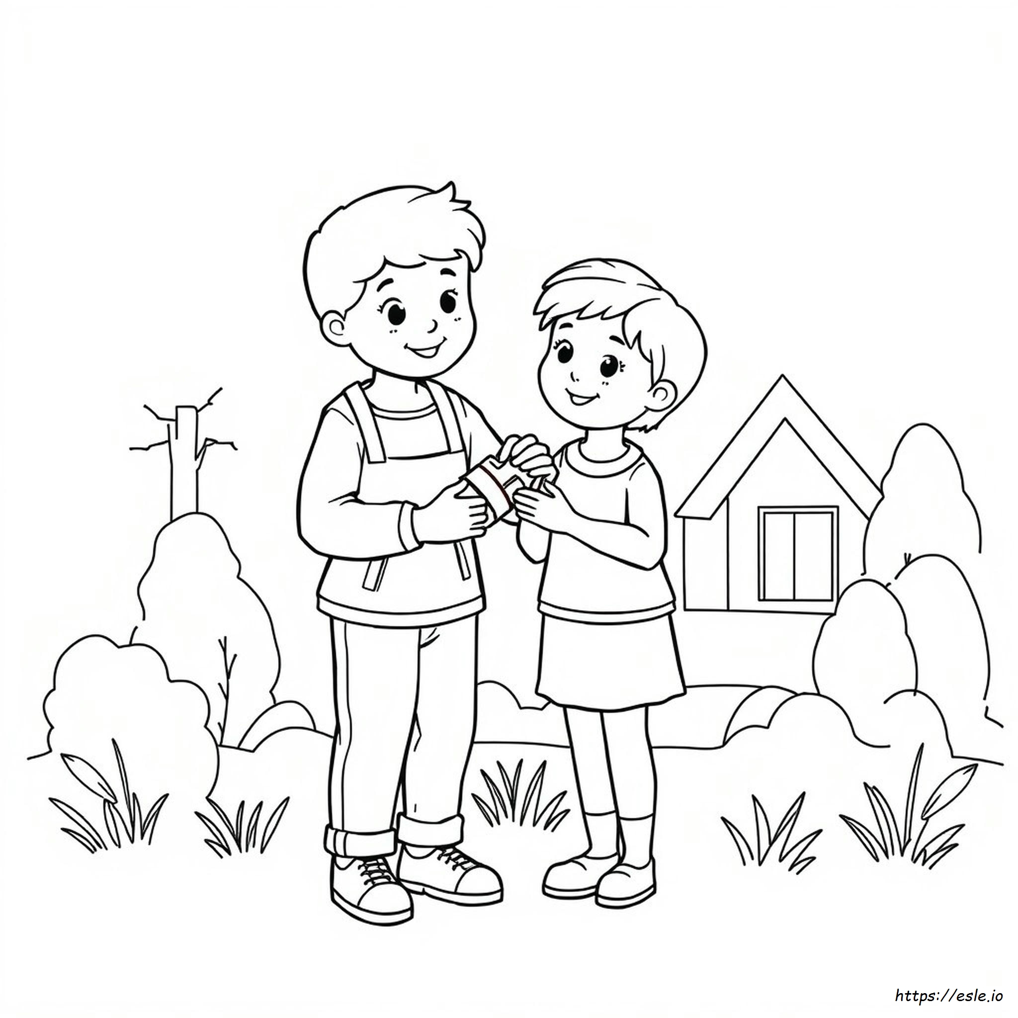 Caring For Others Coloring Pages