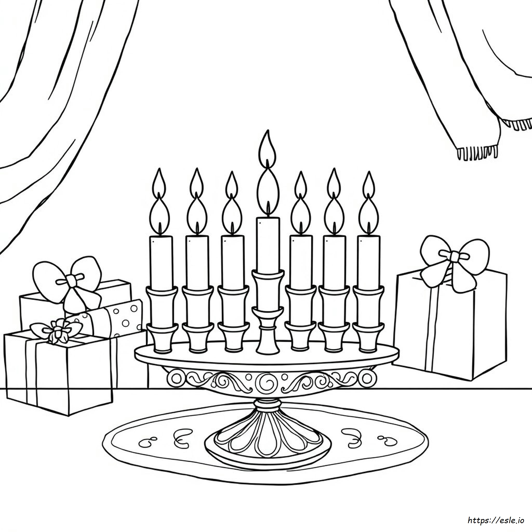 Candela Kwanzaa Da Colorare
