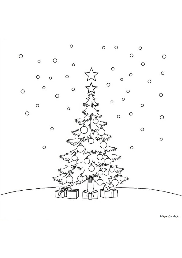 Weihnachtliche Zeichnung Zum Ausmalen