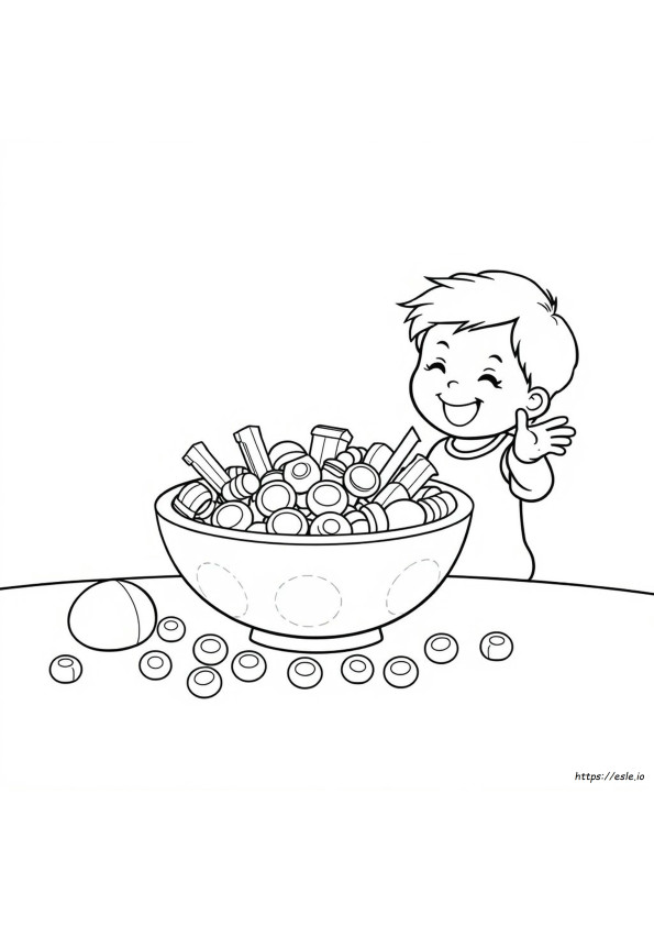Comida Para Colorir Para Pré-Escolares