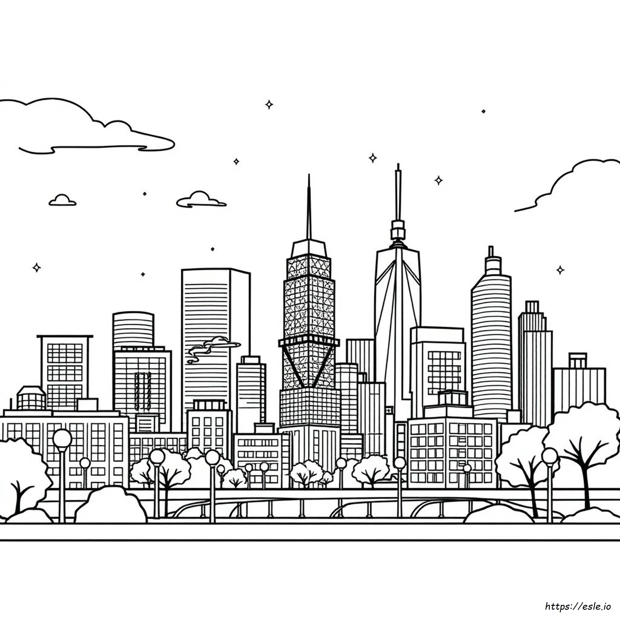 City Coloring Pages Printable