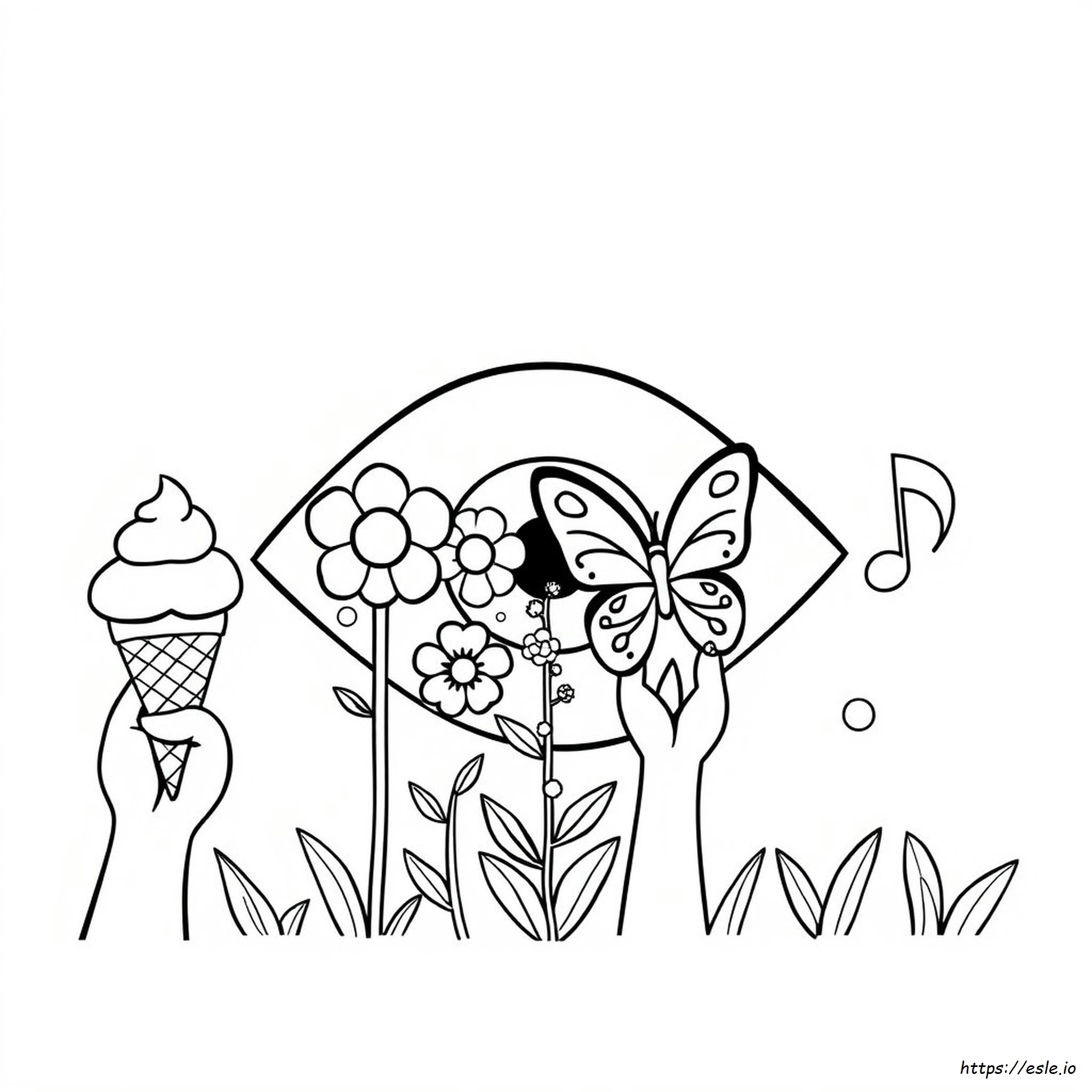 Preschool Five Senses Coloring Pages