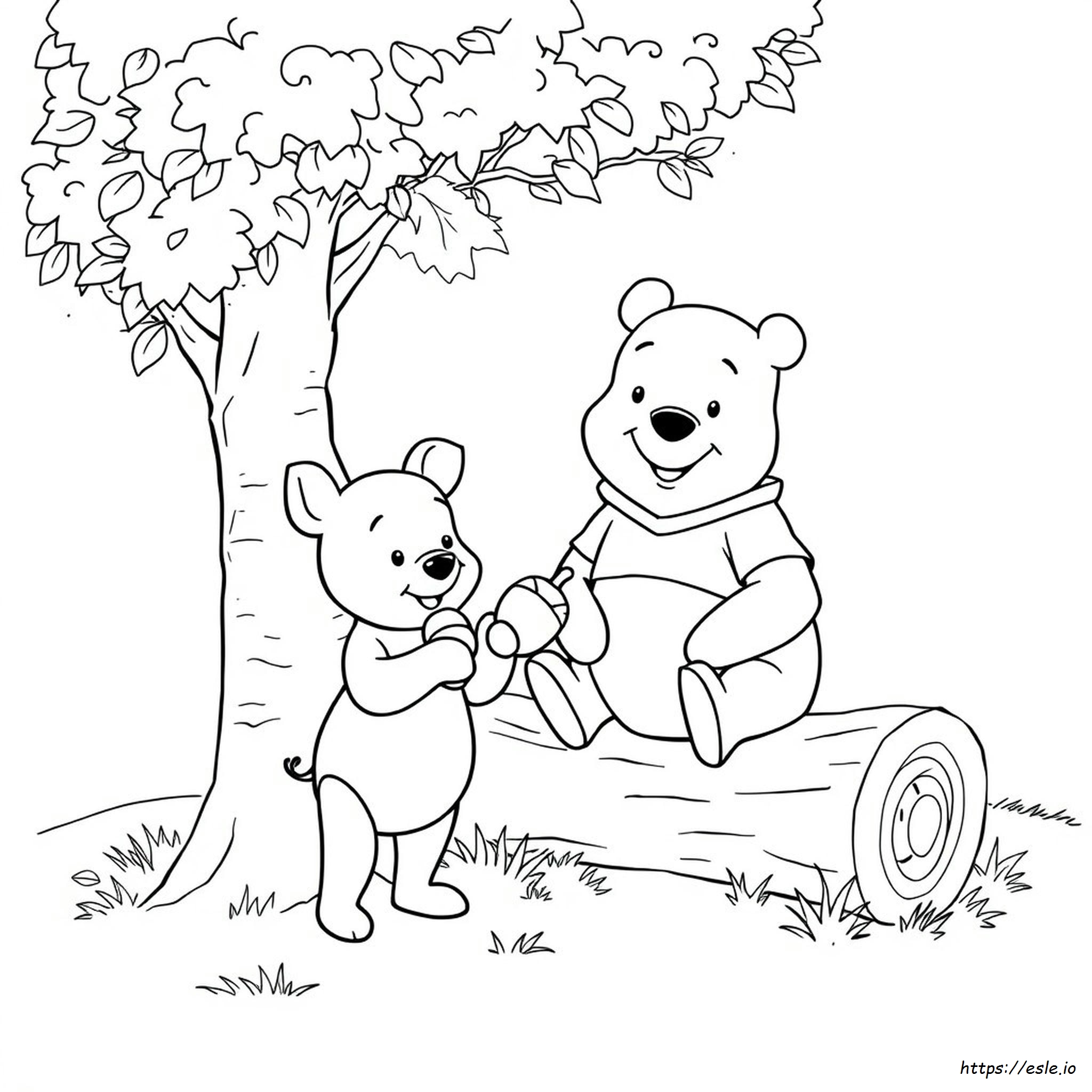 Piglet And Pooh Coloring Pages