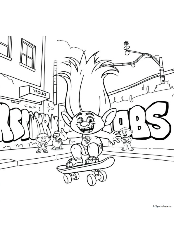 Filme Trolls: Desenhos Para Colorir