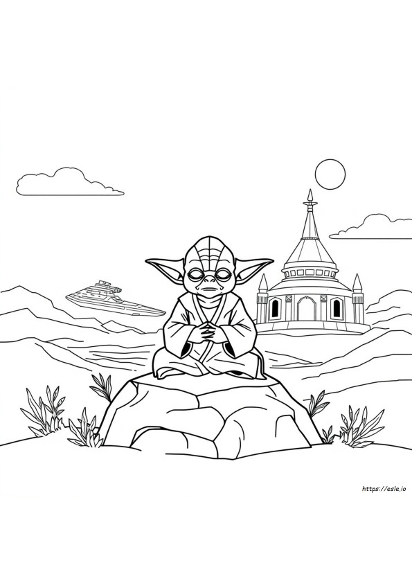 Star Wars Yoda Ausmalbilder