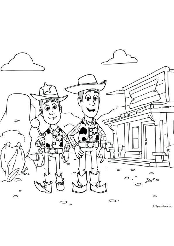 Woody Kleurplaat