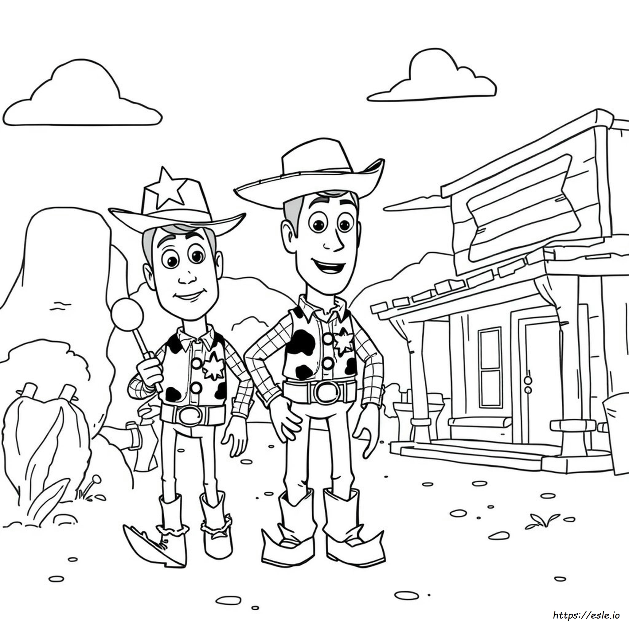 Woody Coloring Page