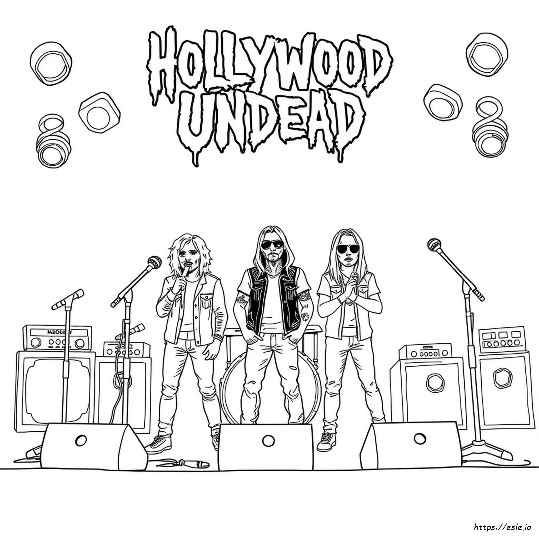 Páginas Para Colorear De Hollywood Undead