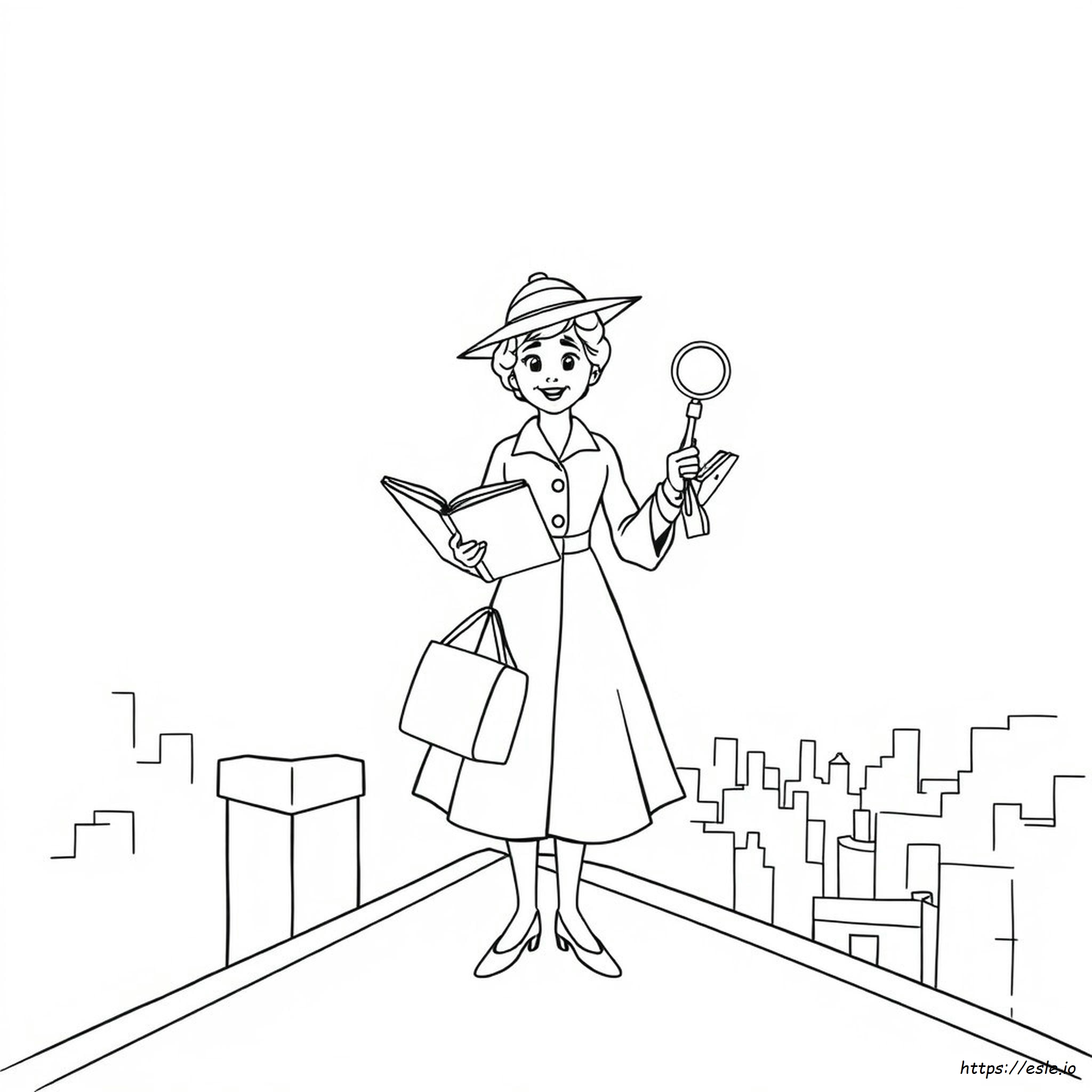 Coloriage Mary Poppins