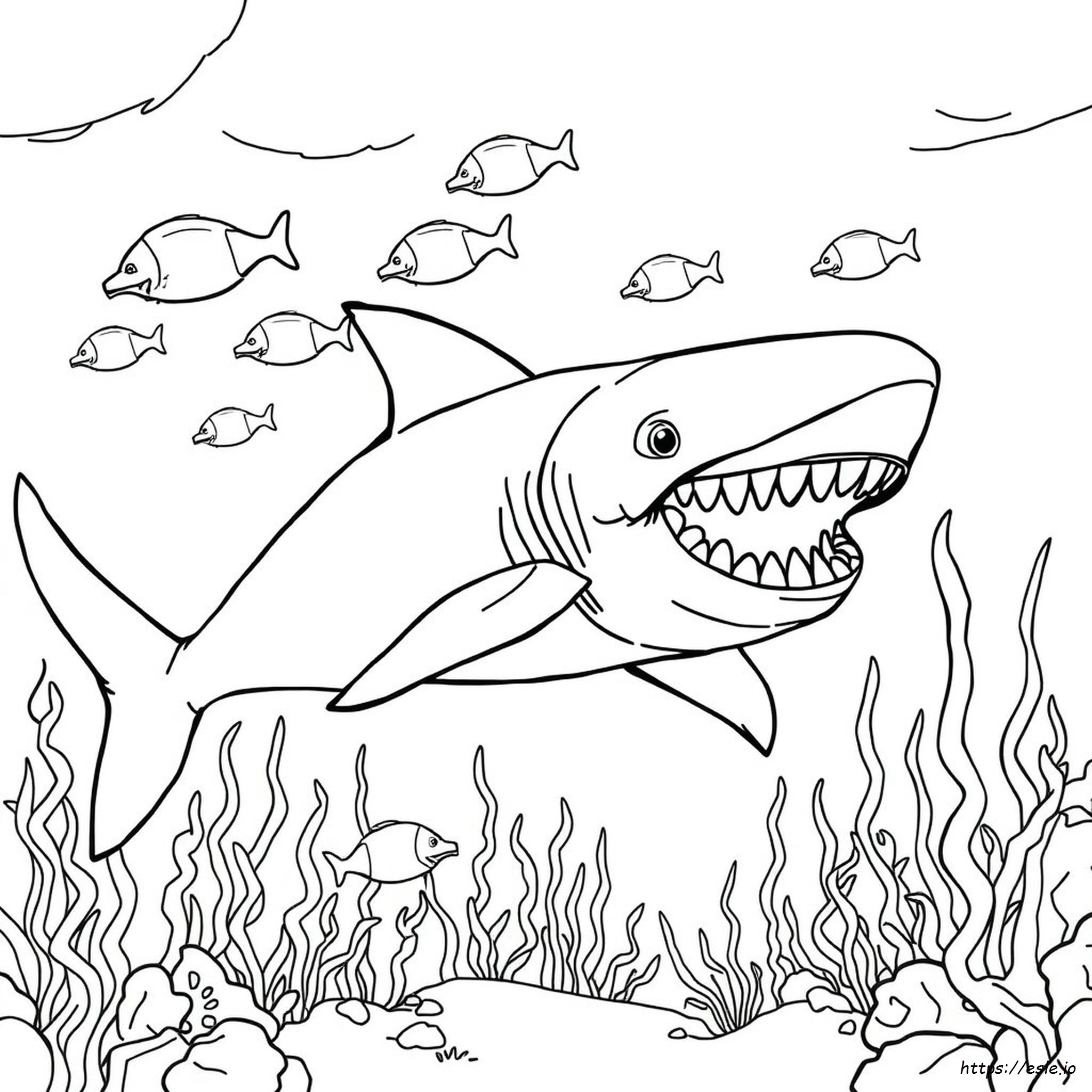 Kolorowanki Monster Jam Z Megalodonem