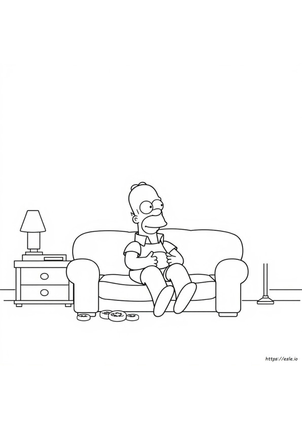 Homer Simpson Ausmalbilder