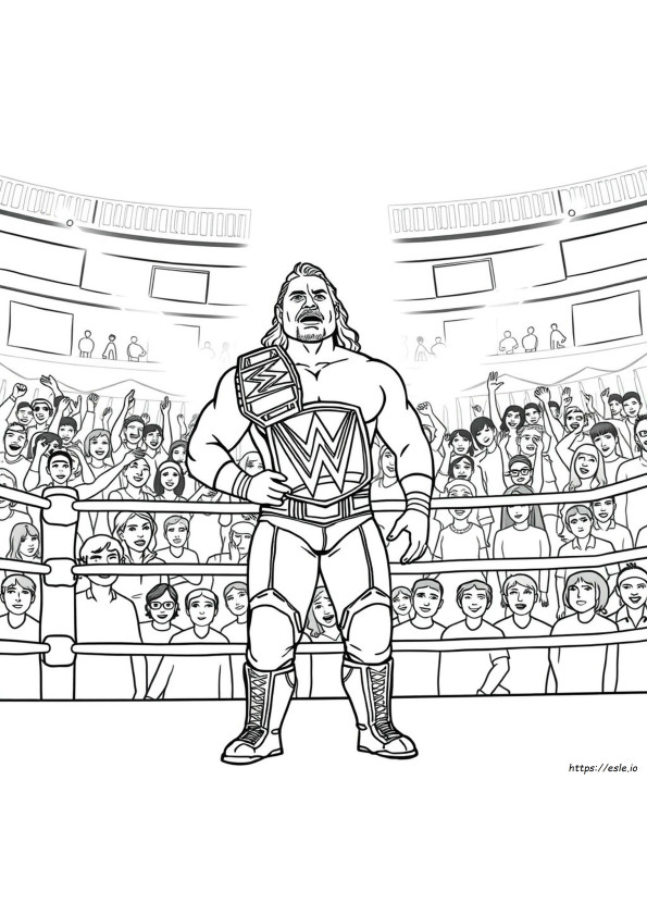 Disegni Da Colorare Delle Superstars Wwe