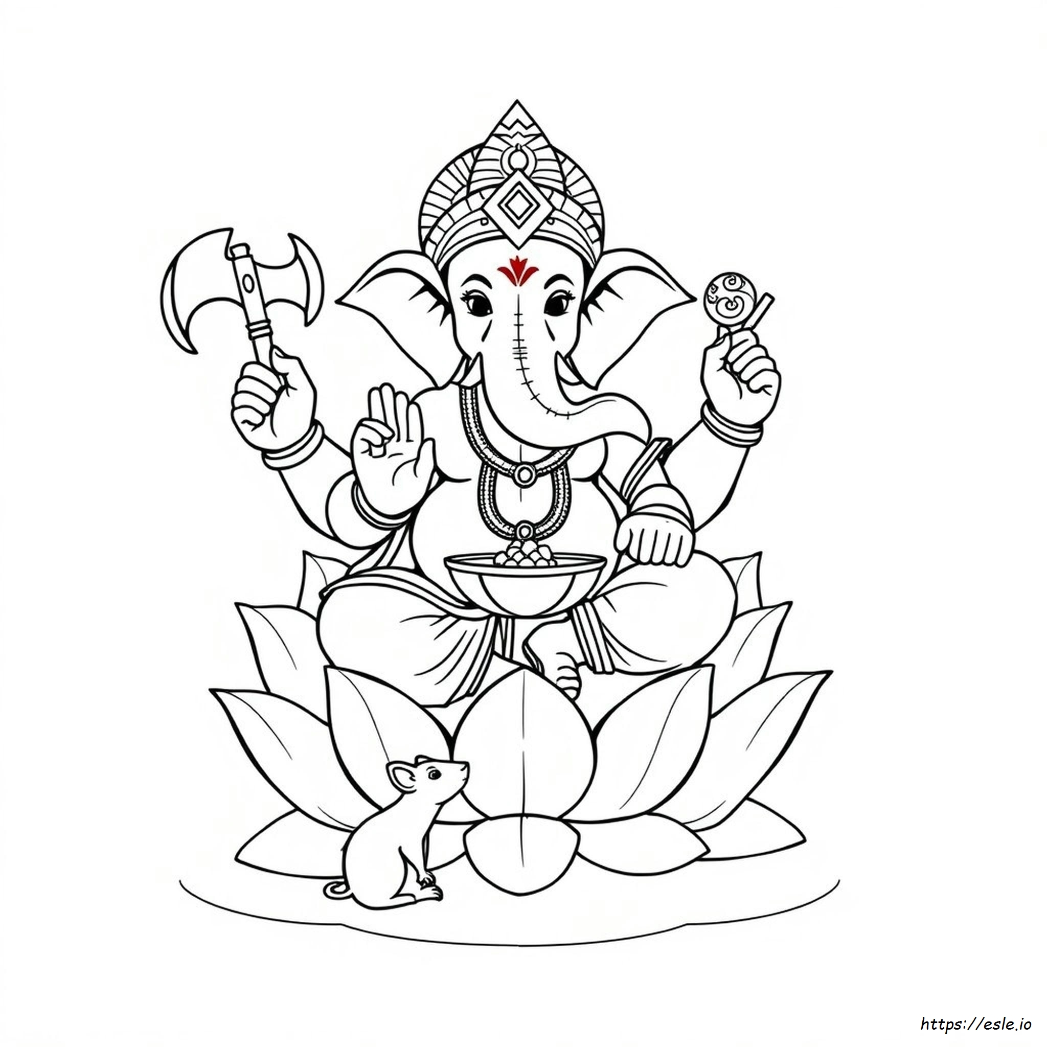 Ganesha Coloring Images