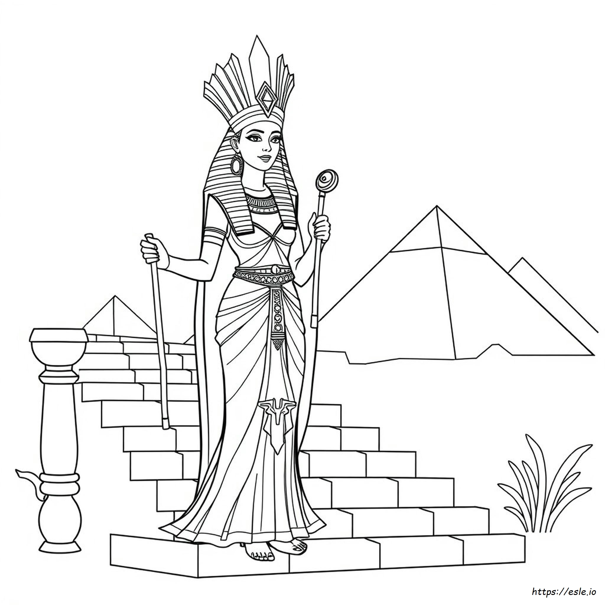Printable Cleopatra Coloring Page