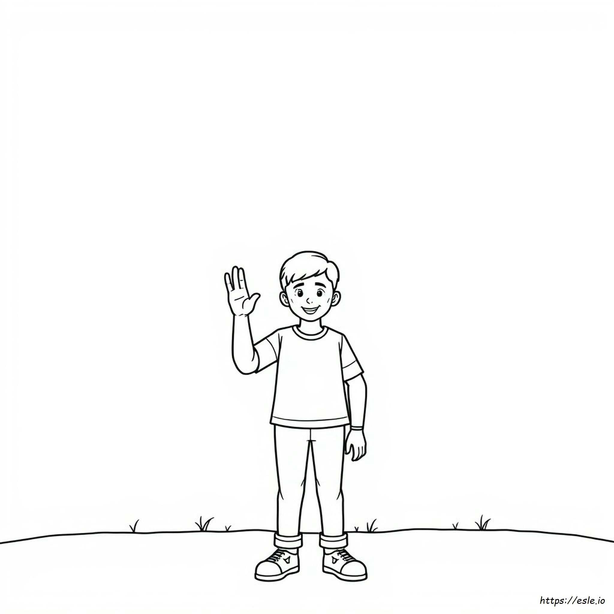 Sign Language Coloring Pages