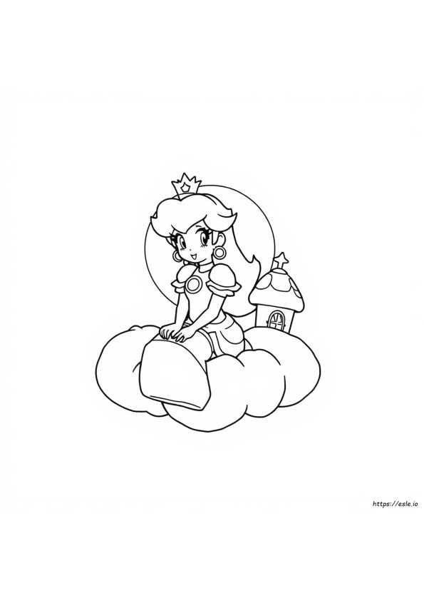 Princess Peach Colouring Pictures