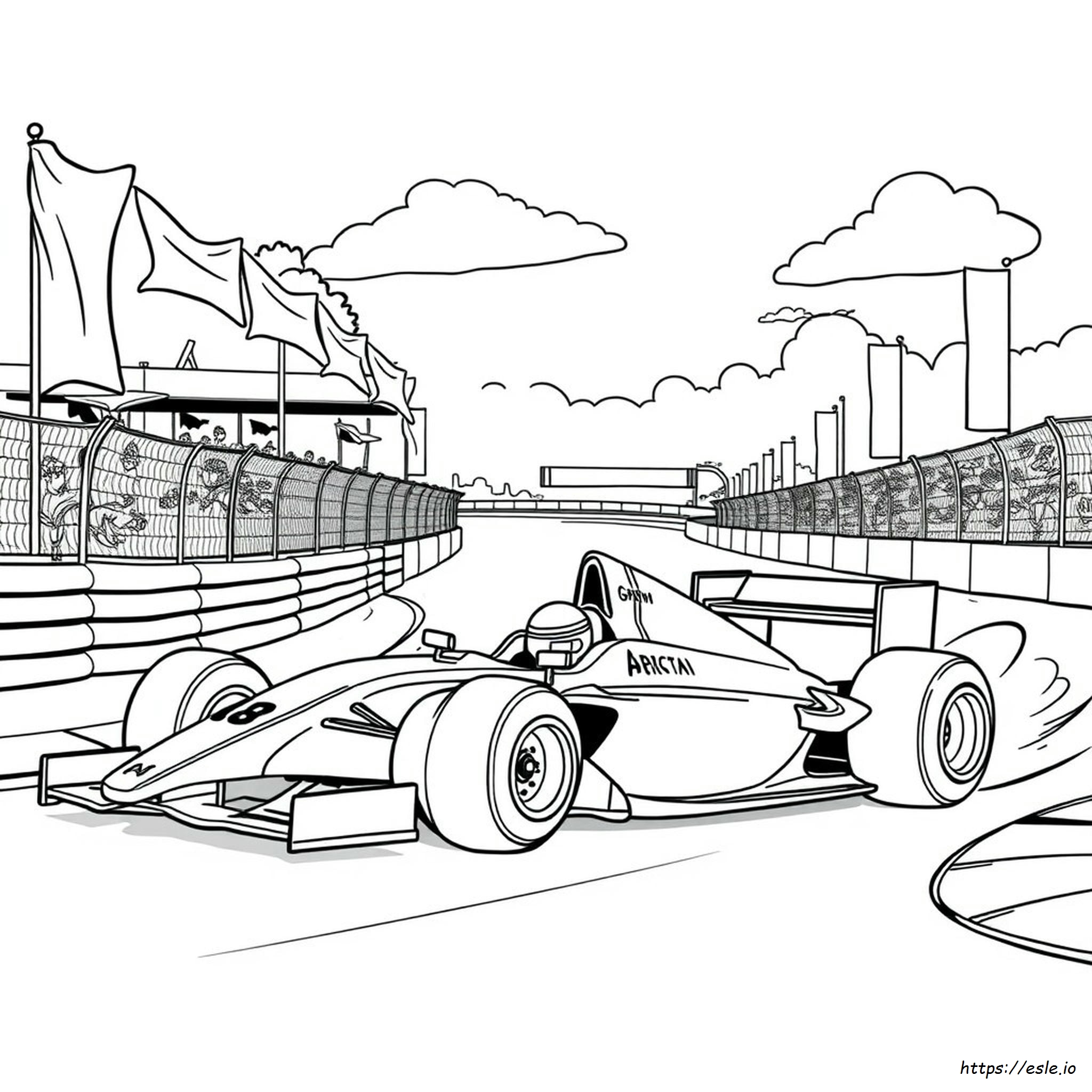 Formula 1 Colouring Pages