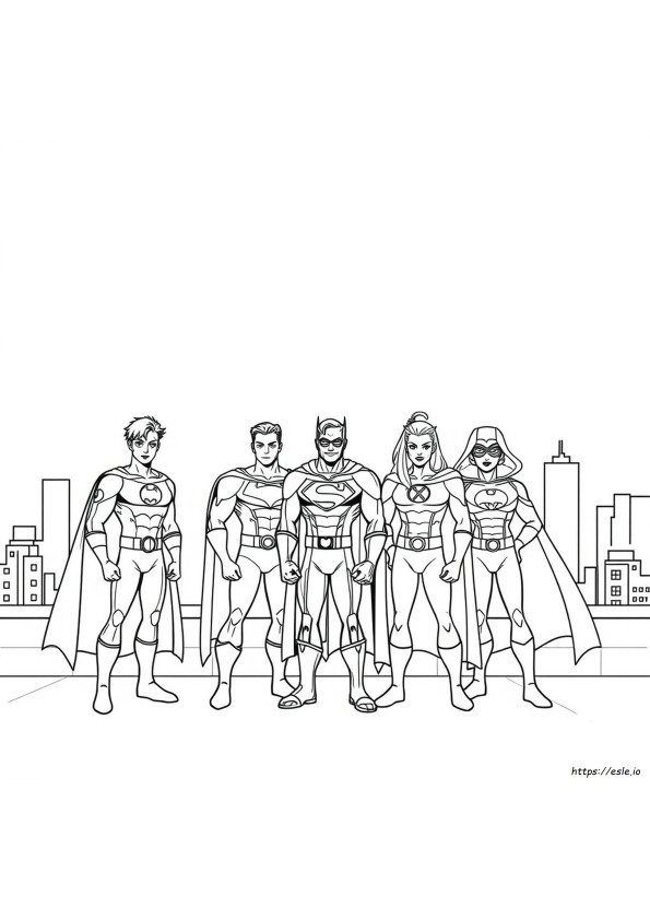 Superhero Coloring Pages For Free