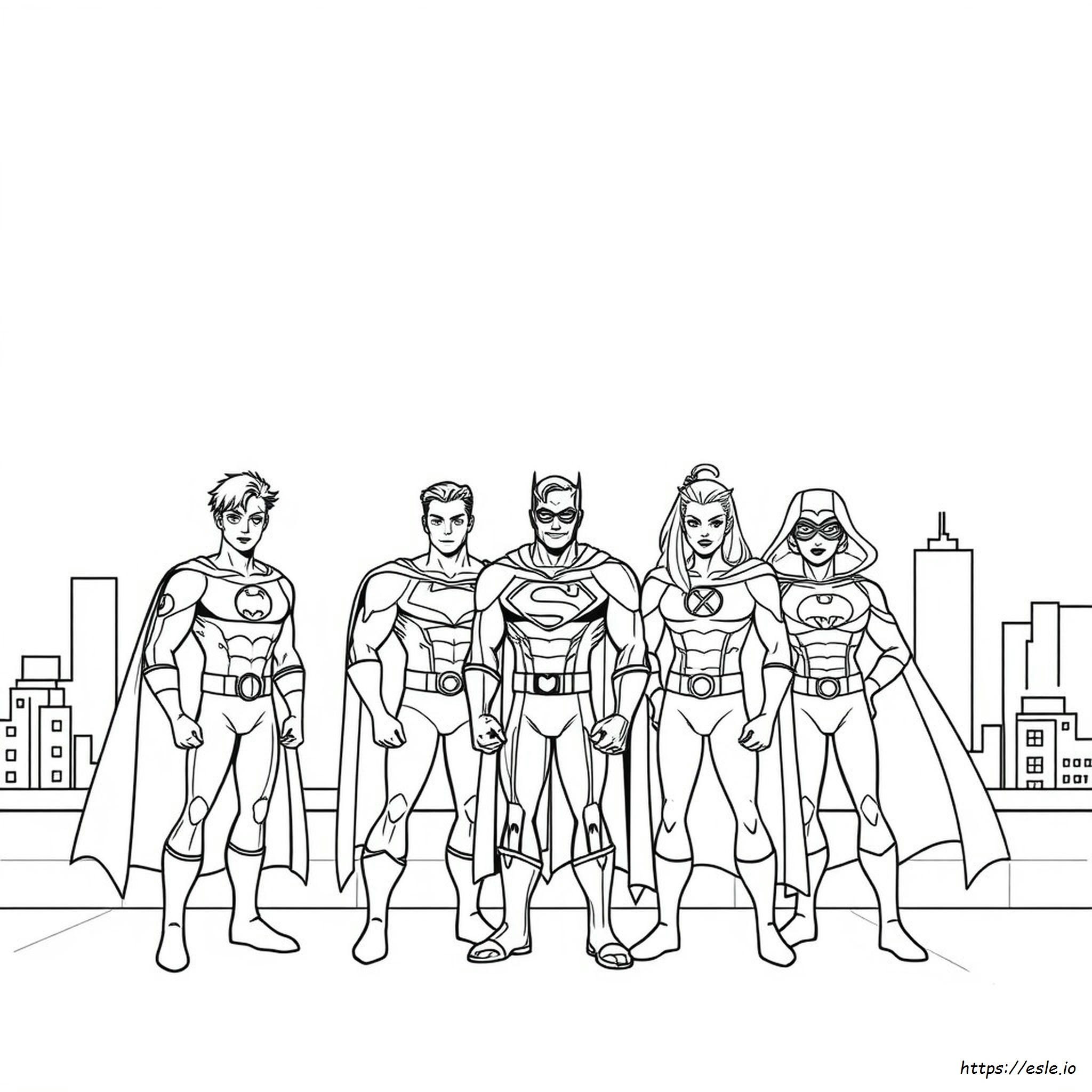 Superhero Coloring Pages For Free