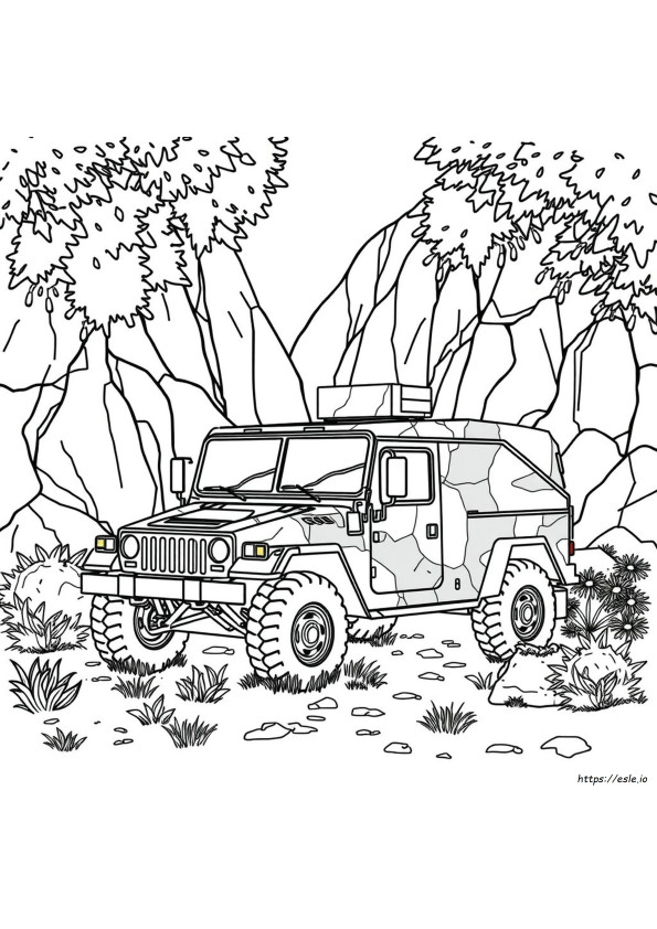 Camouflage Colouring Pages