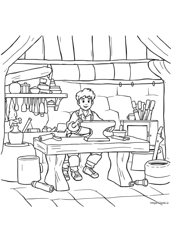 Johnny Tremain Coloring Page