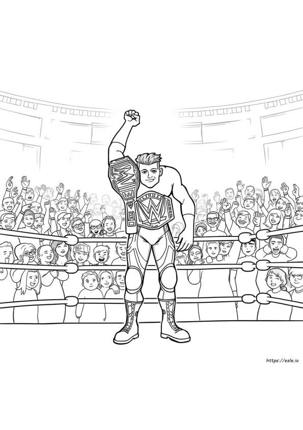 Drawing Cody Rhodes Coloring Pages