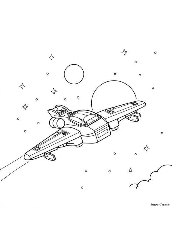 Lego Spaceship Coloring Pages