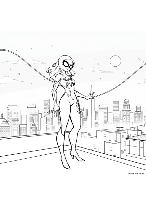 Spider Gwen Ausmalbilder Zum Ausdrucken