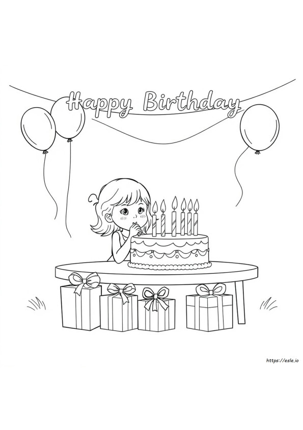 Coloriages Joyeux Anniversaire Pour Filles