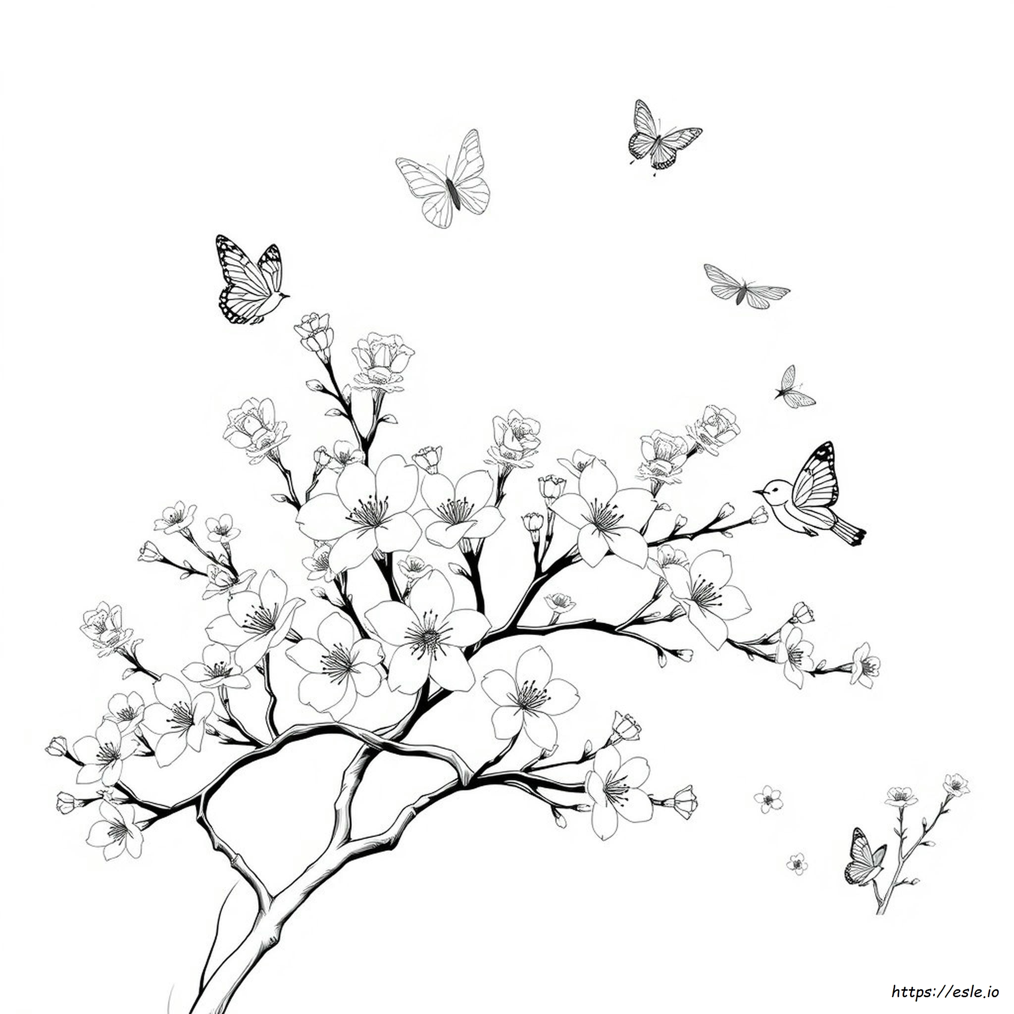 Chinese Flower Coloring Pages