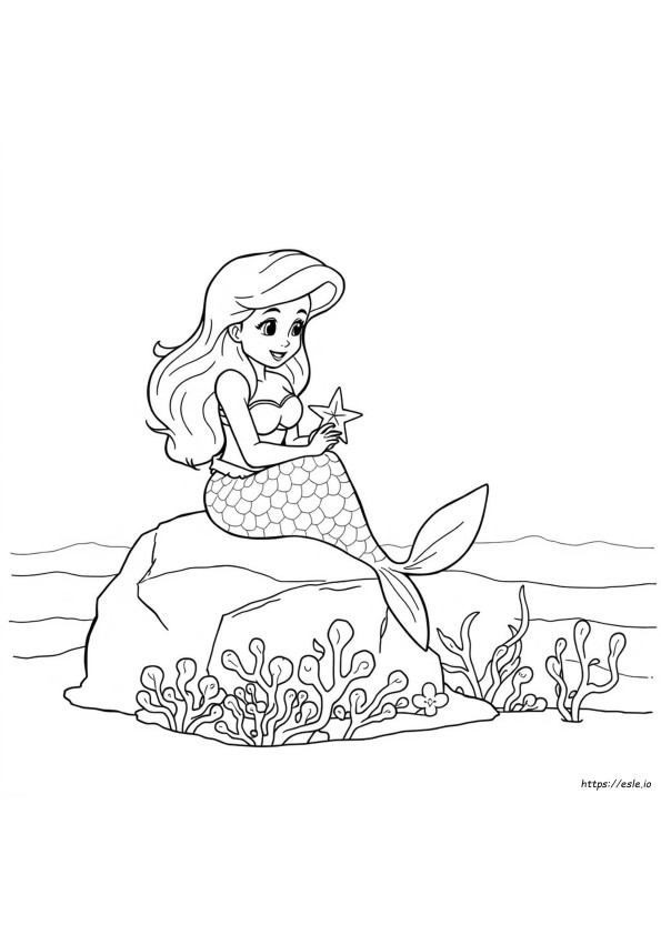 Little Mermaid Colouring Pictures