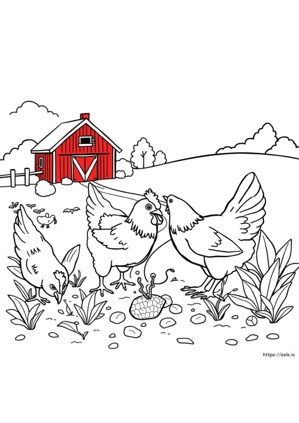 Free Printable Coloring Pages Of Chickens