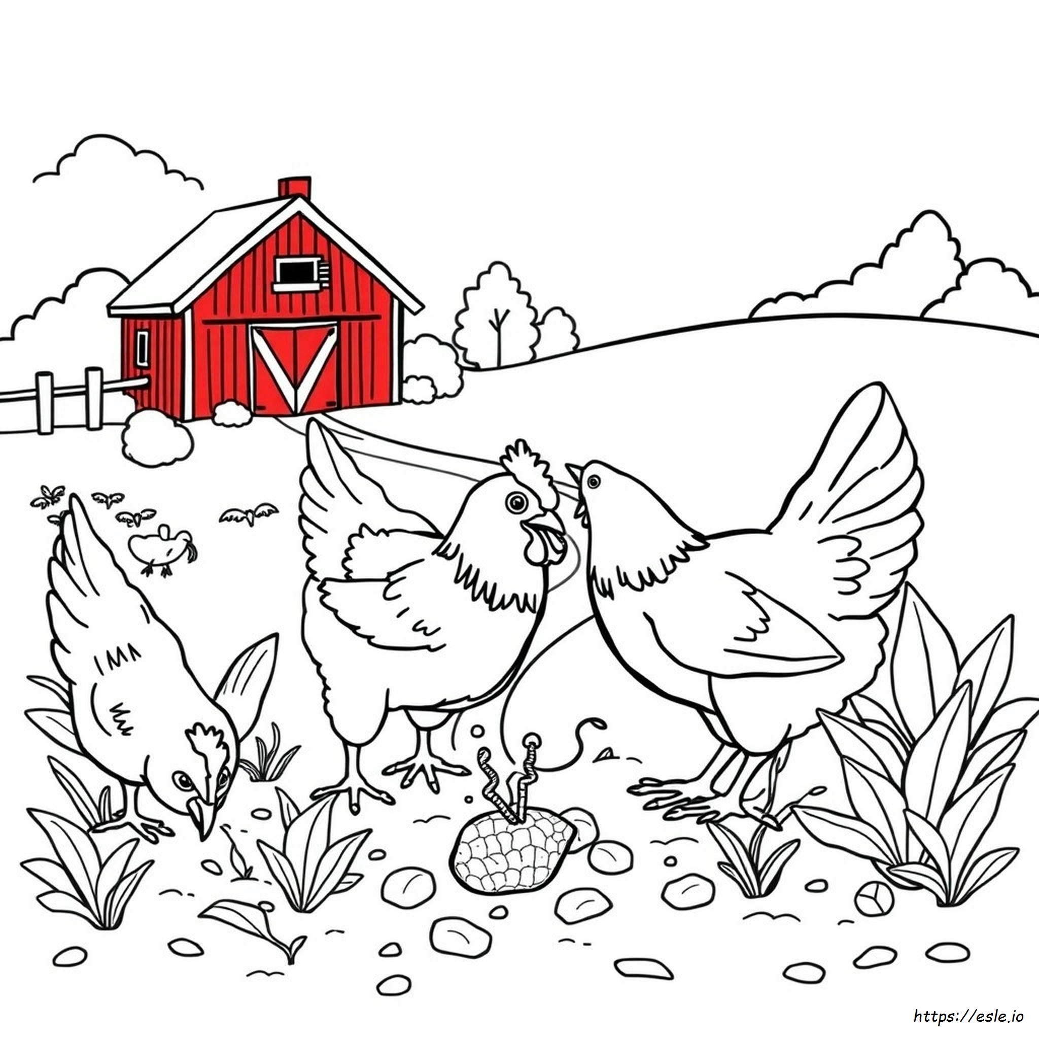 Free Printable Coloring Pages Of Chickens