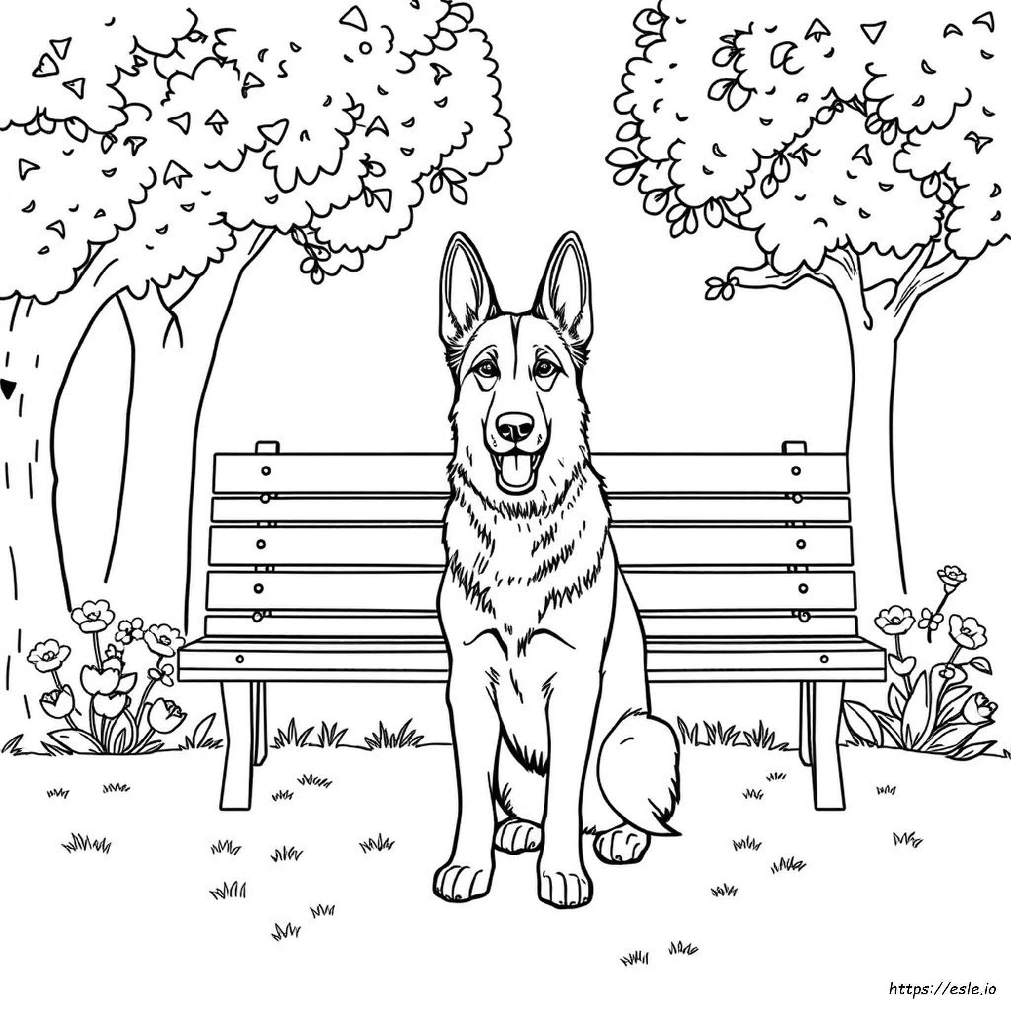 German Shepherd Coloring Pictures
